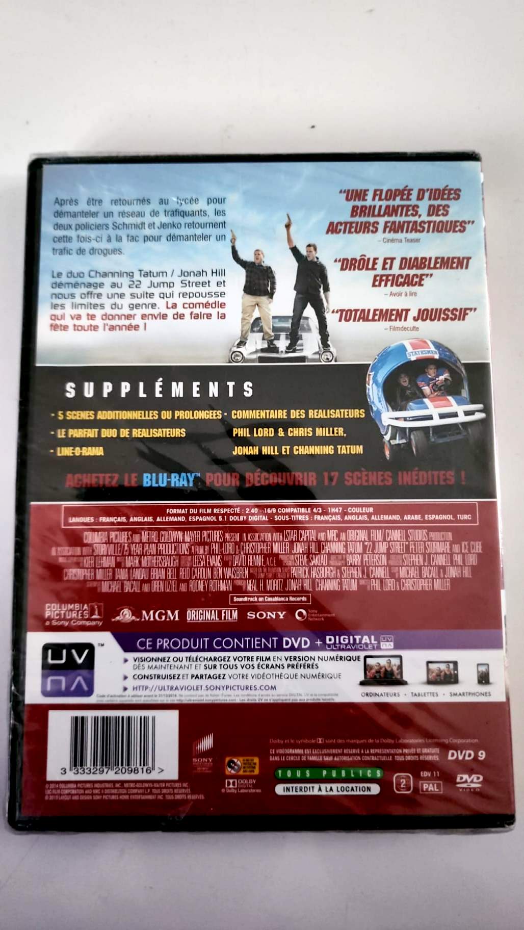 22 Jump Street – DVD Sony – Jonah Hill et Channing Tatum