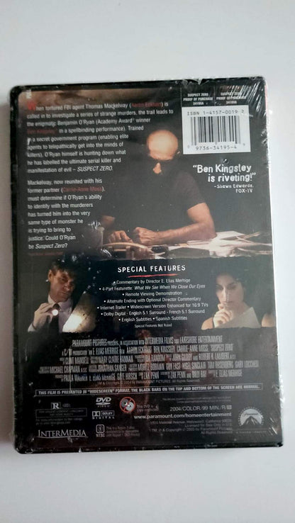 Suspect Zero Paramount – verso