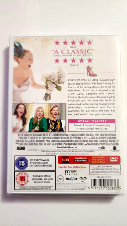 Sex and the City The Movie DVD UK – verso