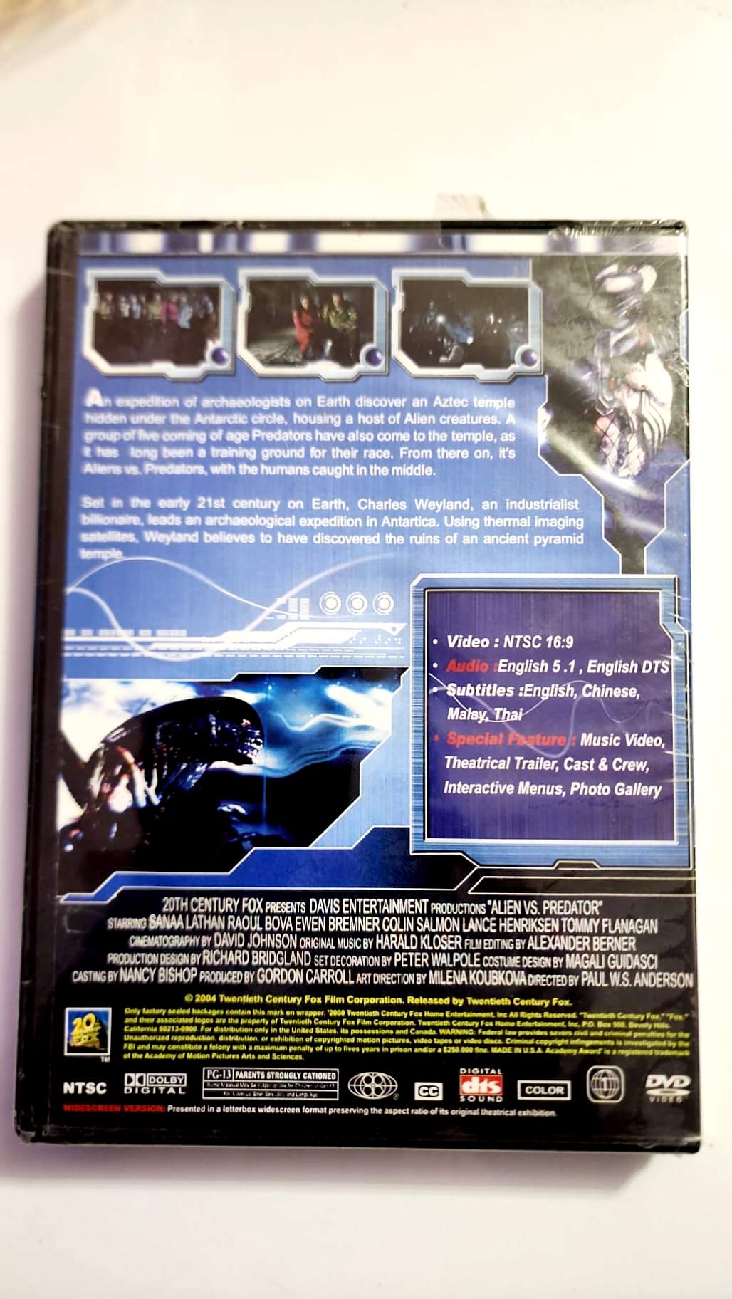 AVP Alien vs. Predator DVD NTSC – recto