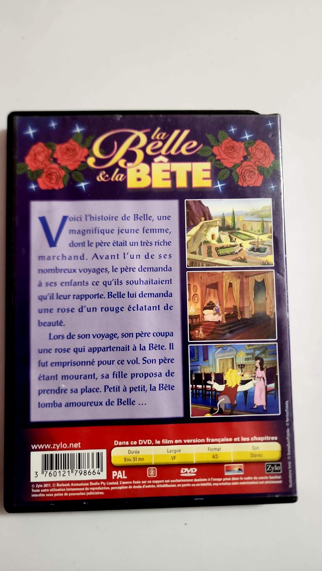 Informations et code-barres du DVD La Belle et la Bête
