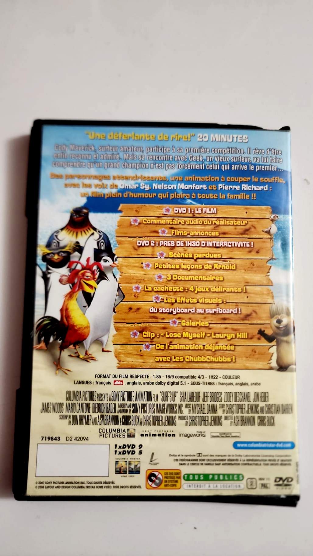 Jaquette avant de l’édition double DVD Les Rois de la Glisse