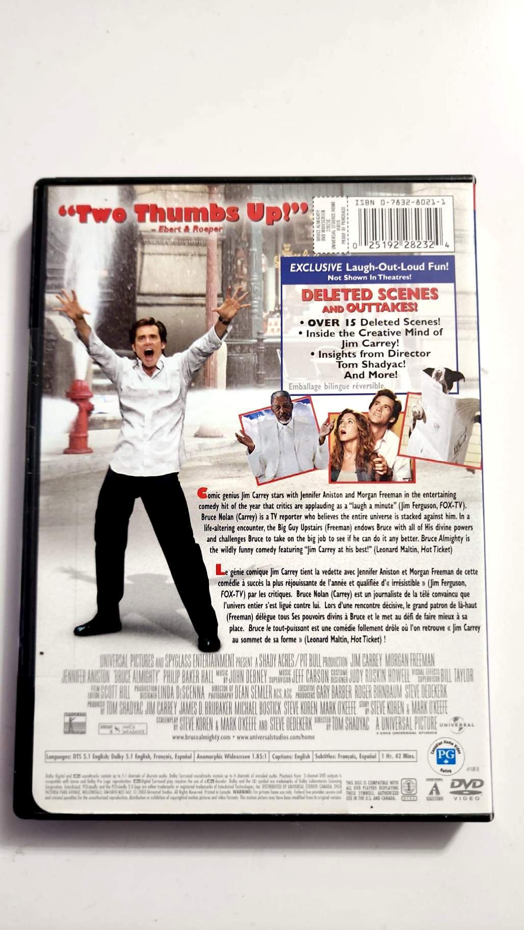 Bruce Almighty – dos jaquette bilingue Universal