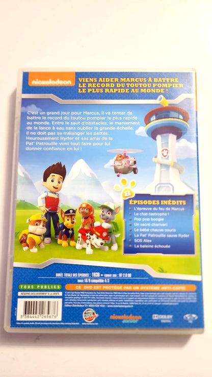 La Pat’ Patrouille Super Pompier – dos du DVD et épisodes