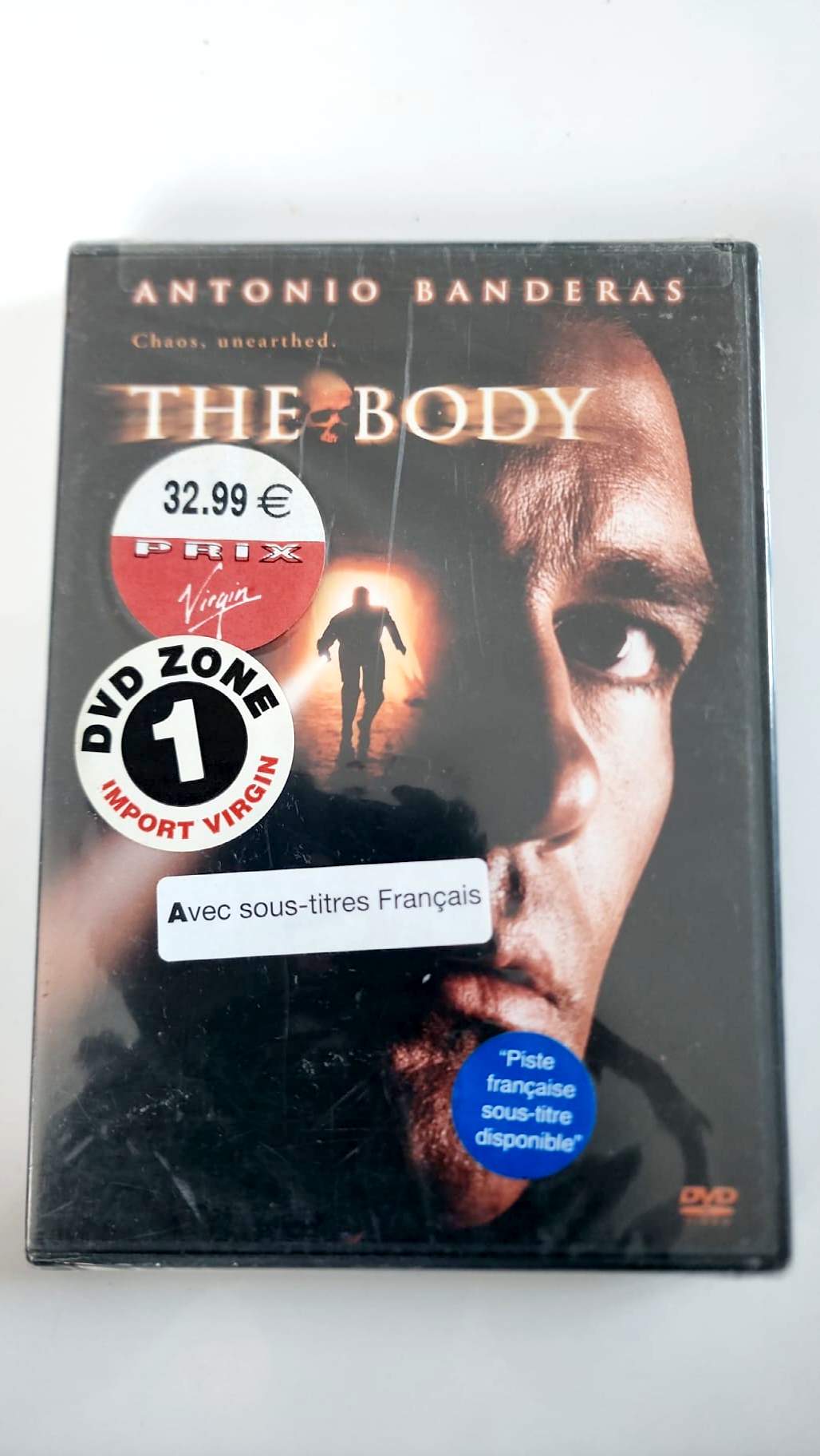 The Body avec Antonio Banderas, jaquette avant DVD zone 1