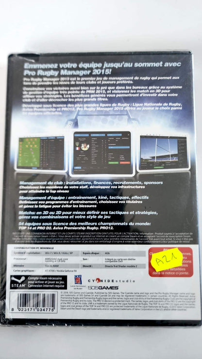 Pro Rugby Manager 2015, dos et configuration