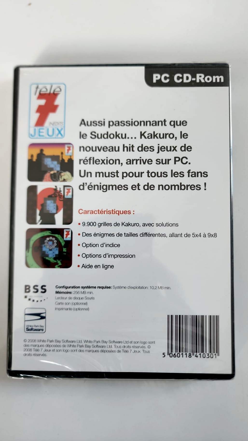 Kakuro PC, dos du boîtier et caractéristiques