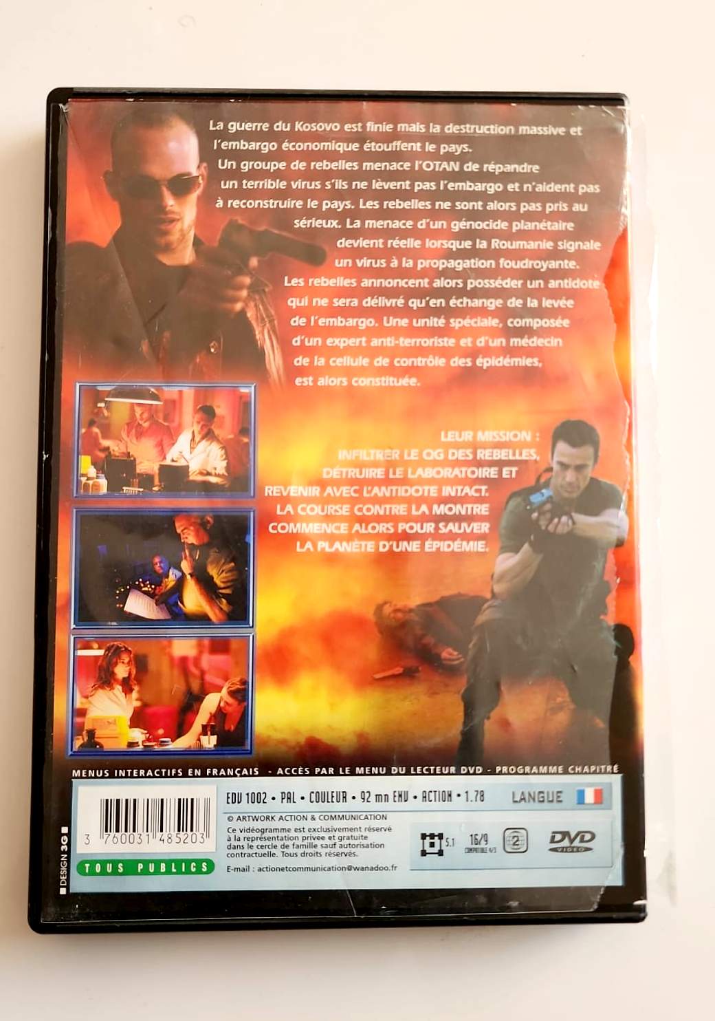 Global Effect DVD - Verso avec synopsis