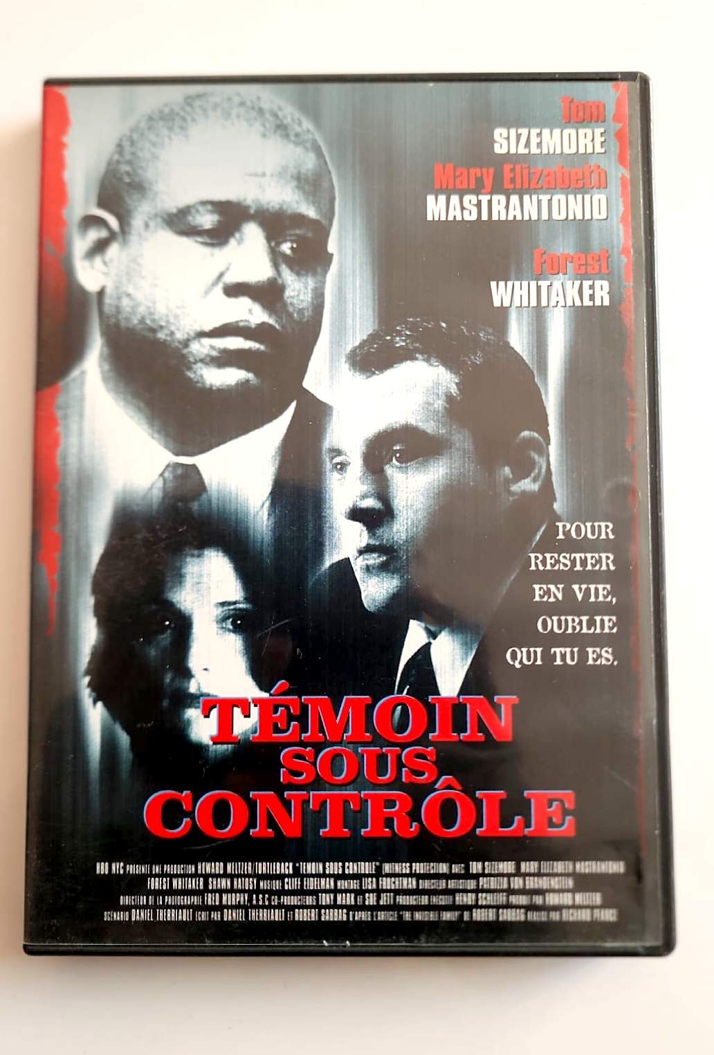 Témoin sous Contrôle DVD - Recto avec Forest Whitaker et Tom Sizemore