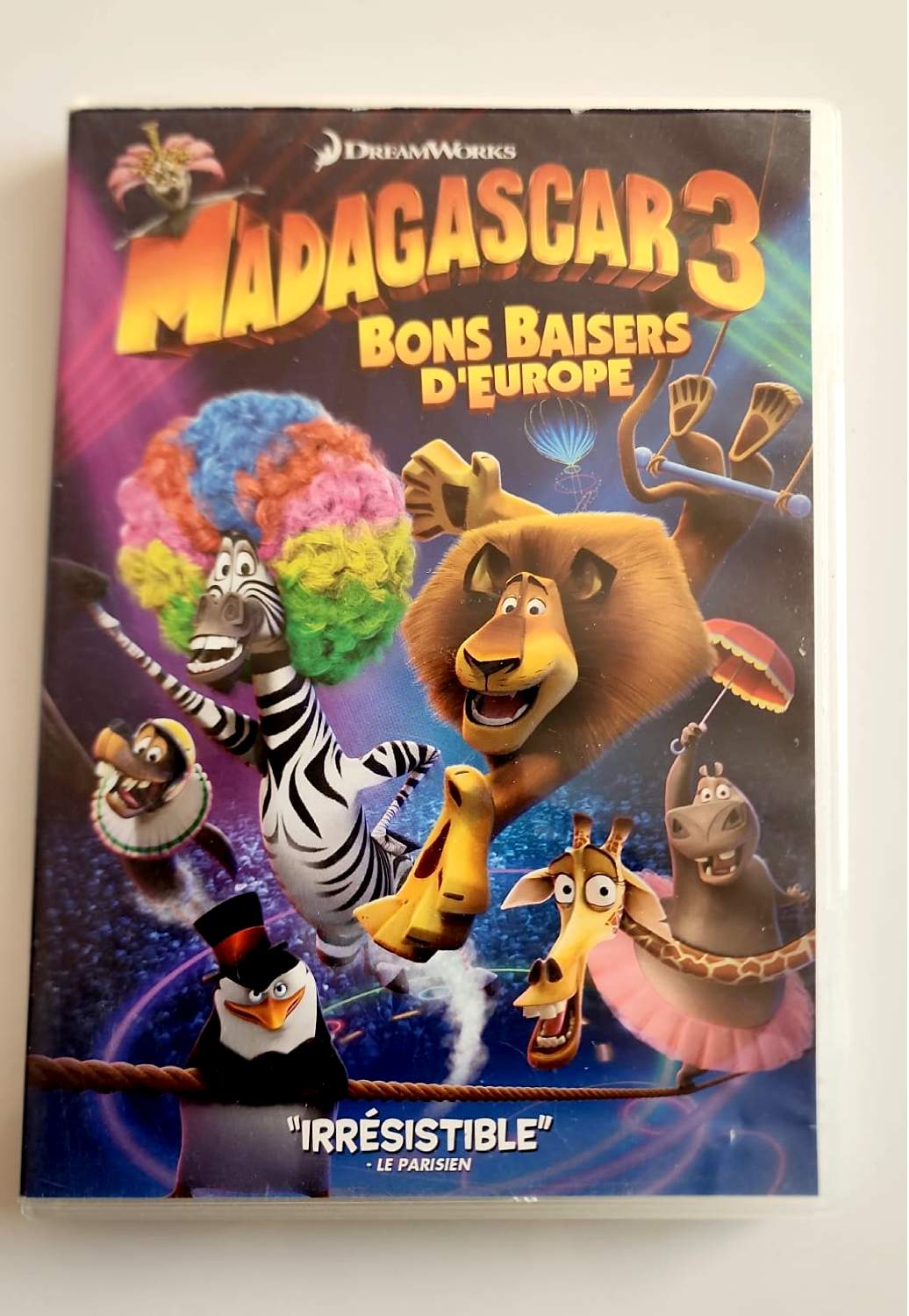 Madagascar 3 Bons Baisers d'Europe DVD - Recto DreamWorks