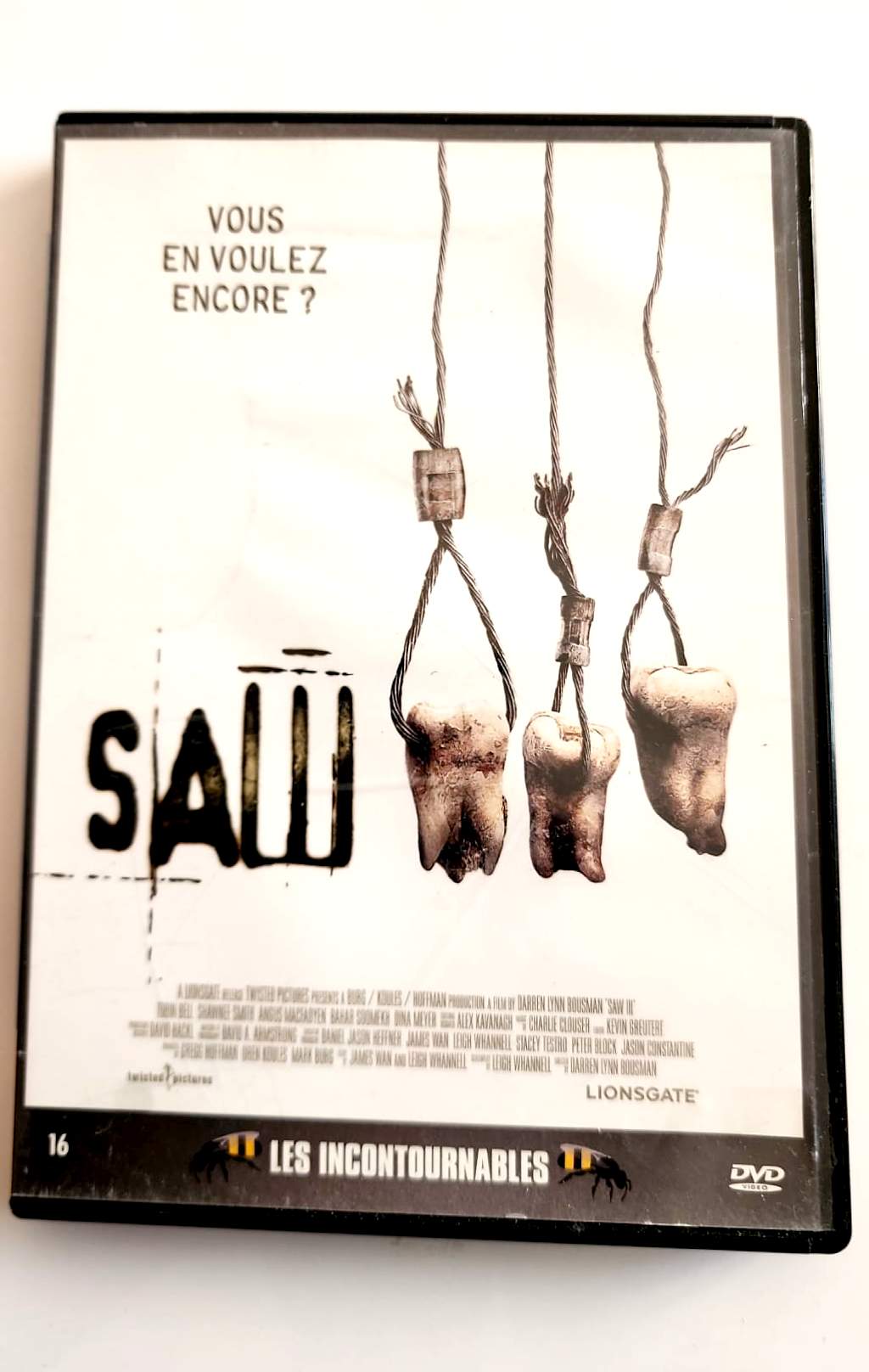 SAW III DVD - Recto Lionsgate Les Incontournables