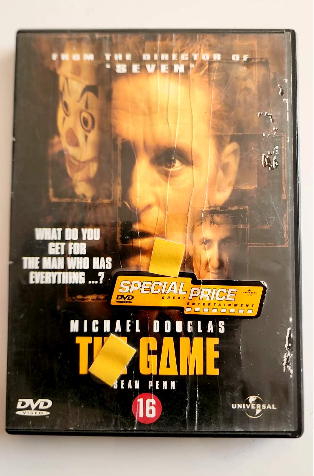 The Game DVD - Recto avec Michael Douglas