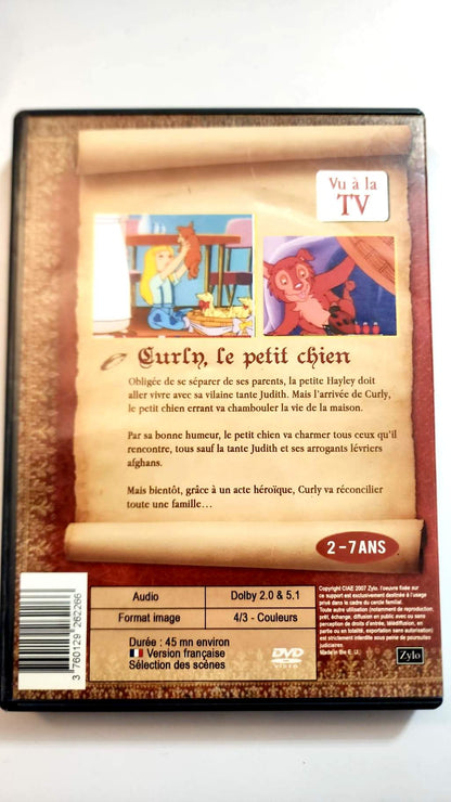 Curly le Petit Chien - DVD - Dos de la pochette