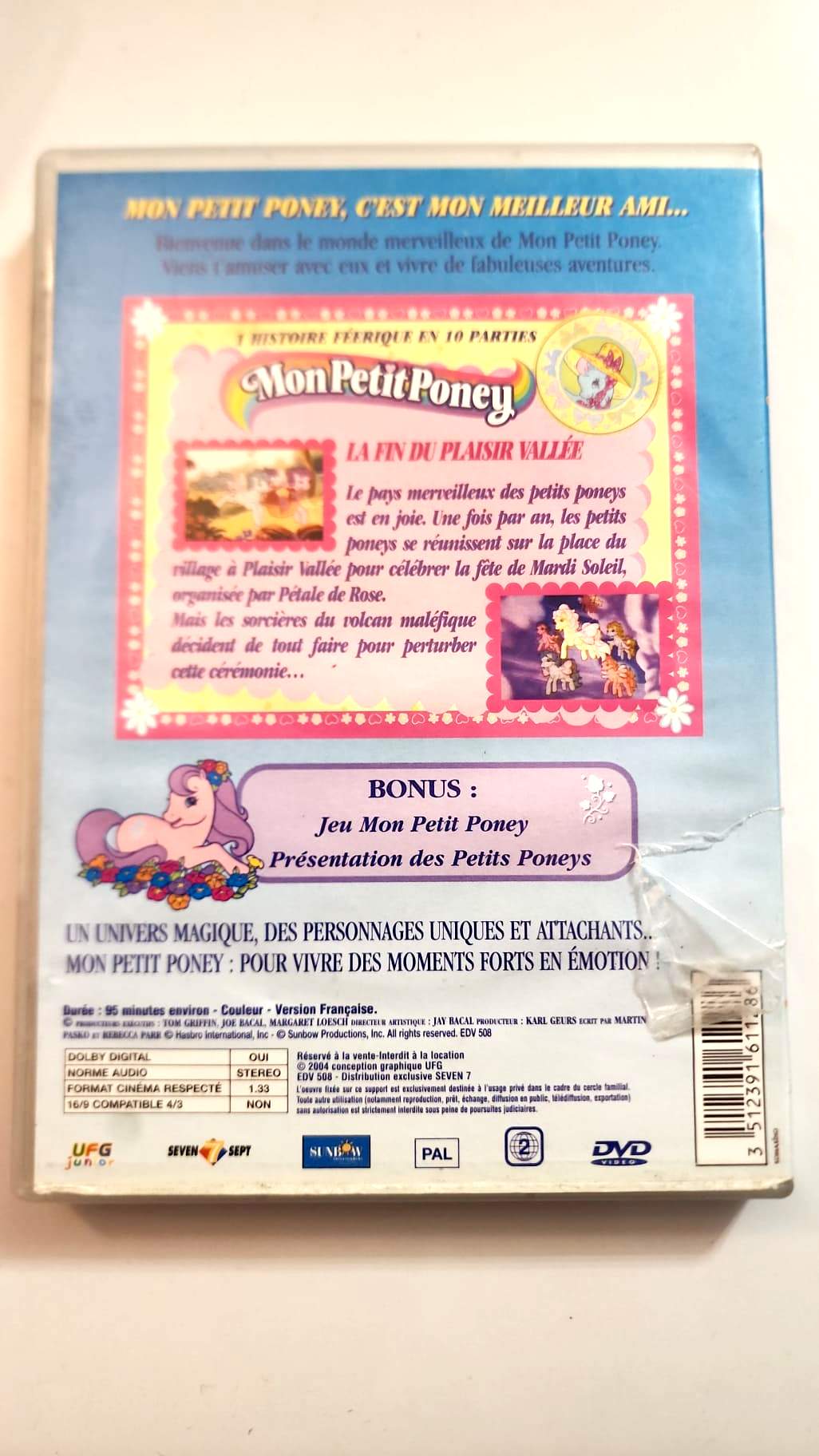 Mon Petit Poney Le Carnaval au Pays Merveilleux - DVD - Dos de la pochette