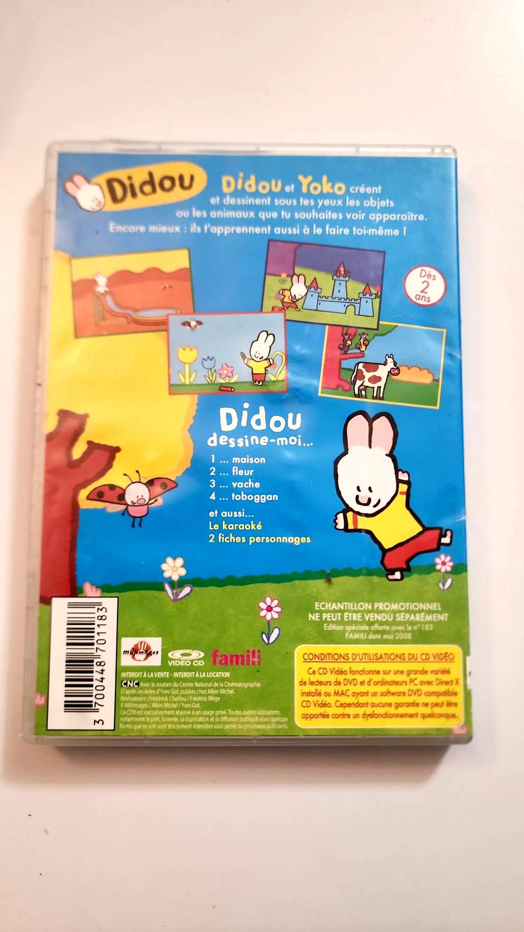 Didou Dessine-moi Une Vache - DVD - Dos de la pochette