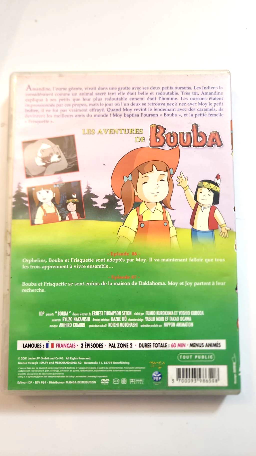Les Aventures de Bouba Vol. 3 - DVD - Dos de la pochette