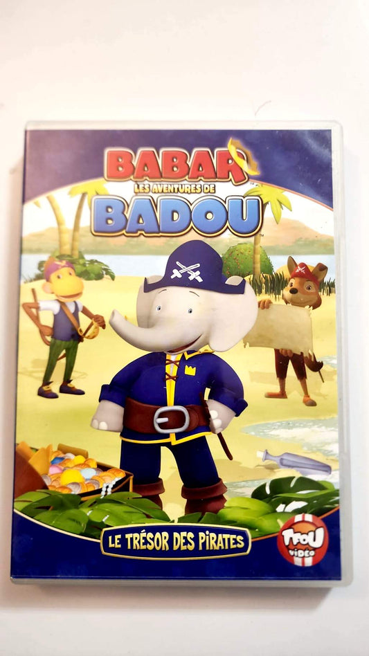 Babar Badou Le Trésor des Pirates - Pochette DVD recto