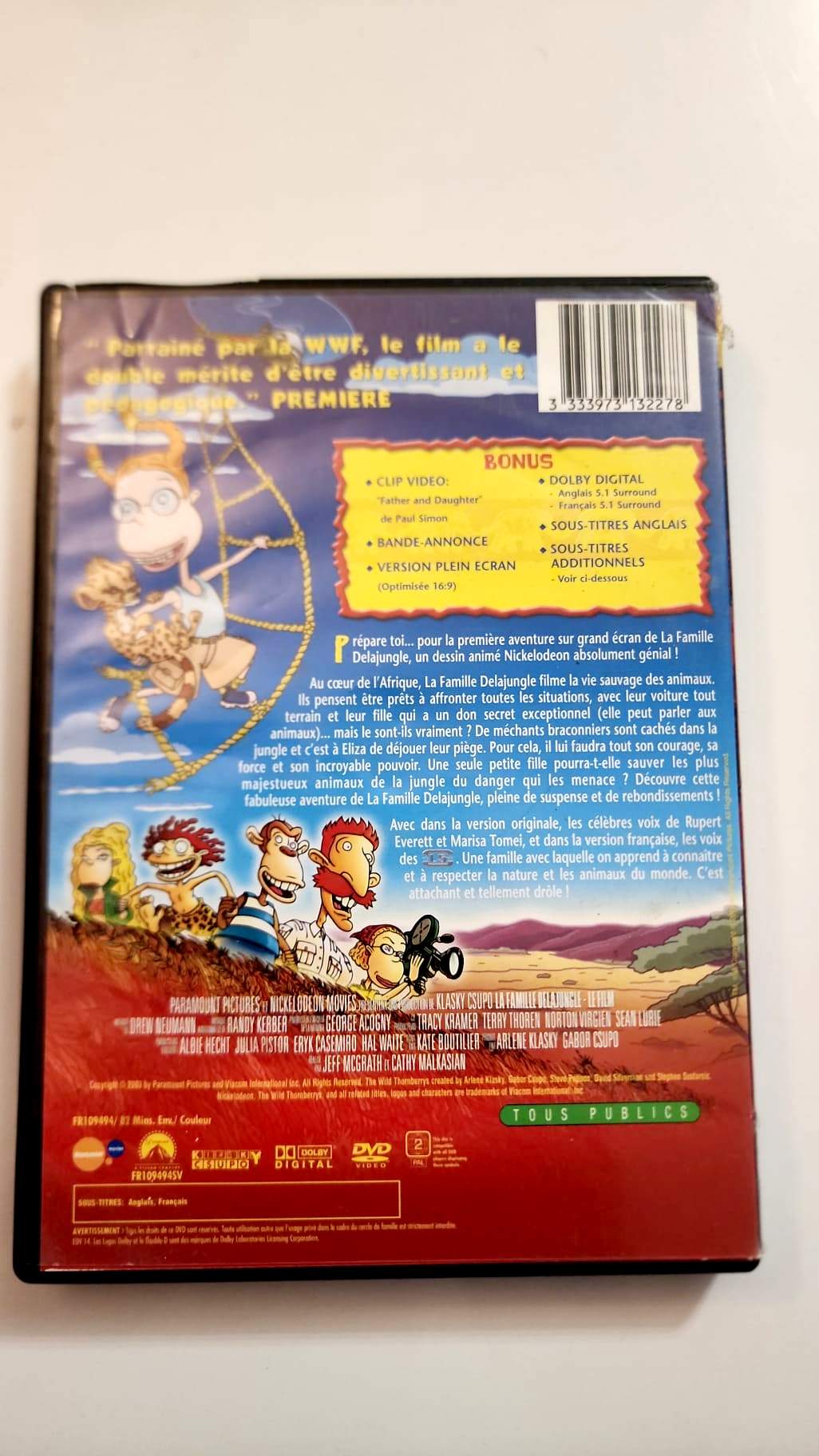 La Famille Delajungle Le Film - Pochette DVD verso