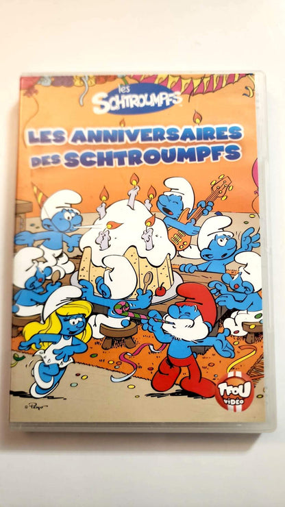 Les Anniversaires des Schtroumpfs - Pochette DVD recto