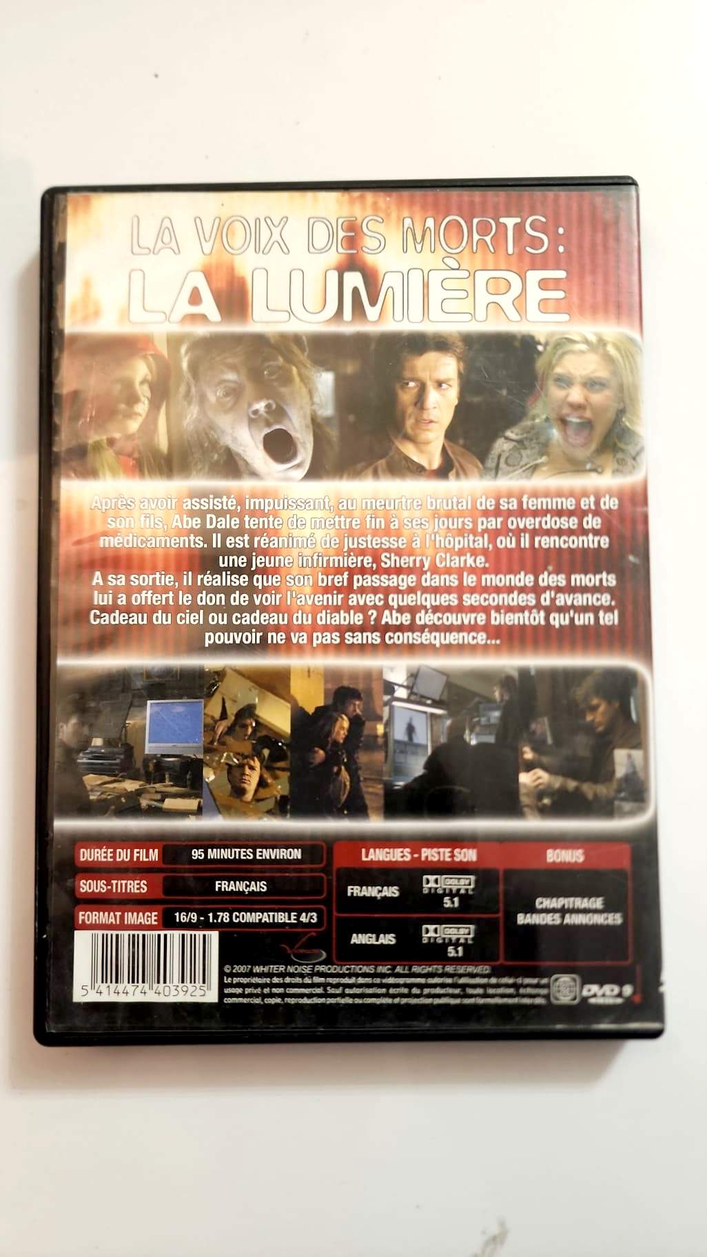 La Voix des Morts La Lumière - Pochette DVD verso