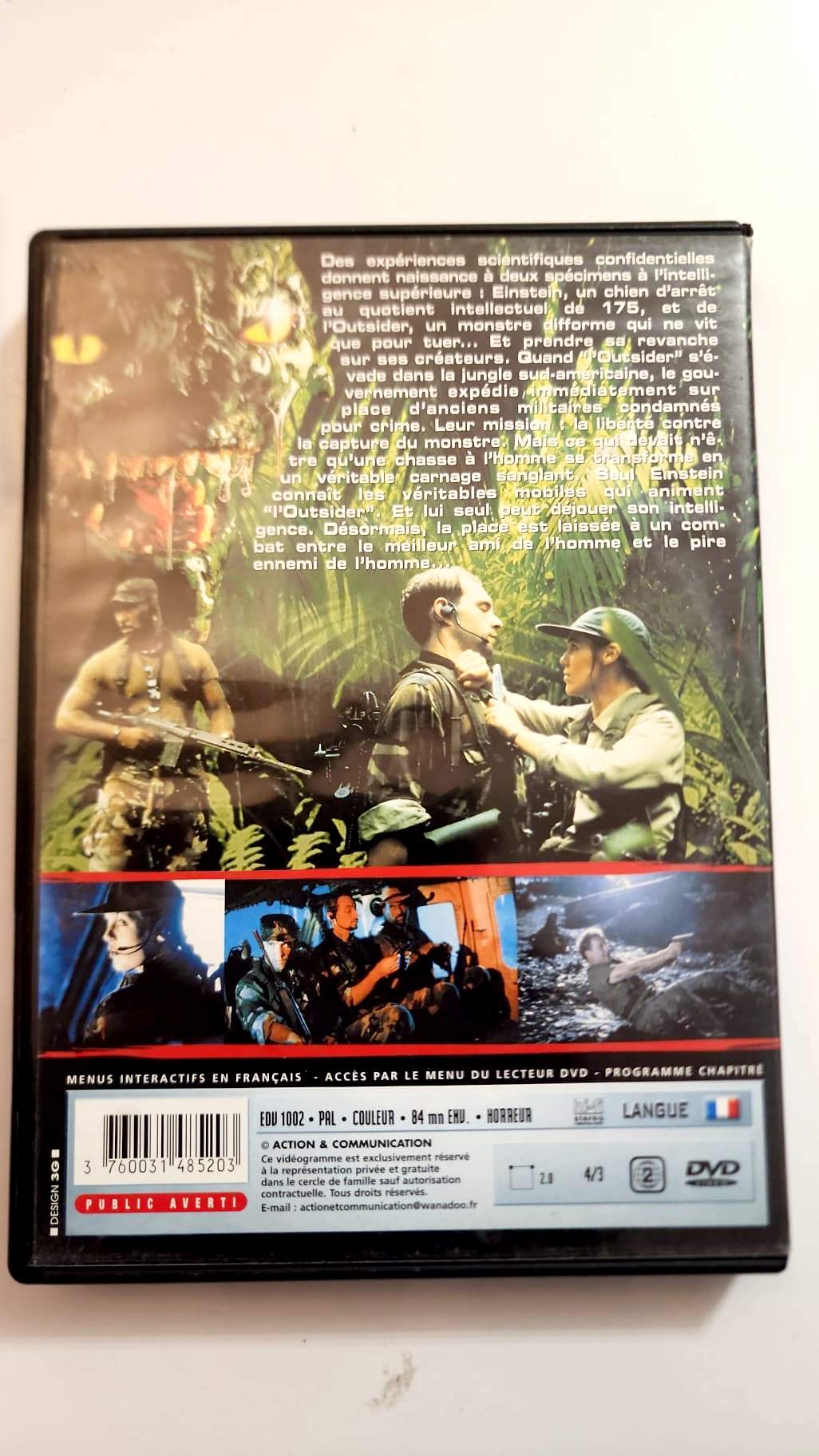 O.G.M Organisme Génétiquement Meurtrier - Pochette DVD verso