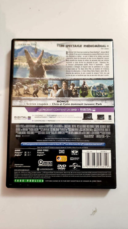 Jurassic World - Pochette DVD verso