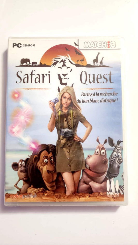 Safari Quest PC CD-ROM version française, jaquette avant