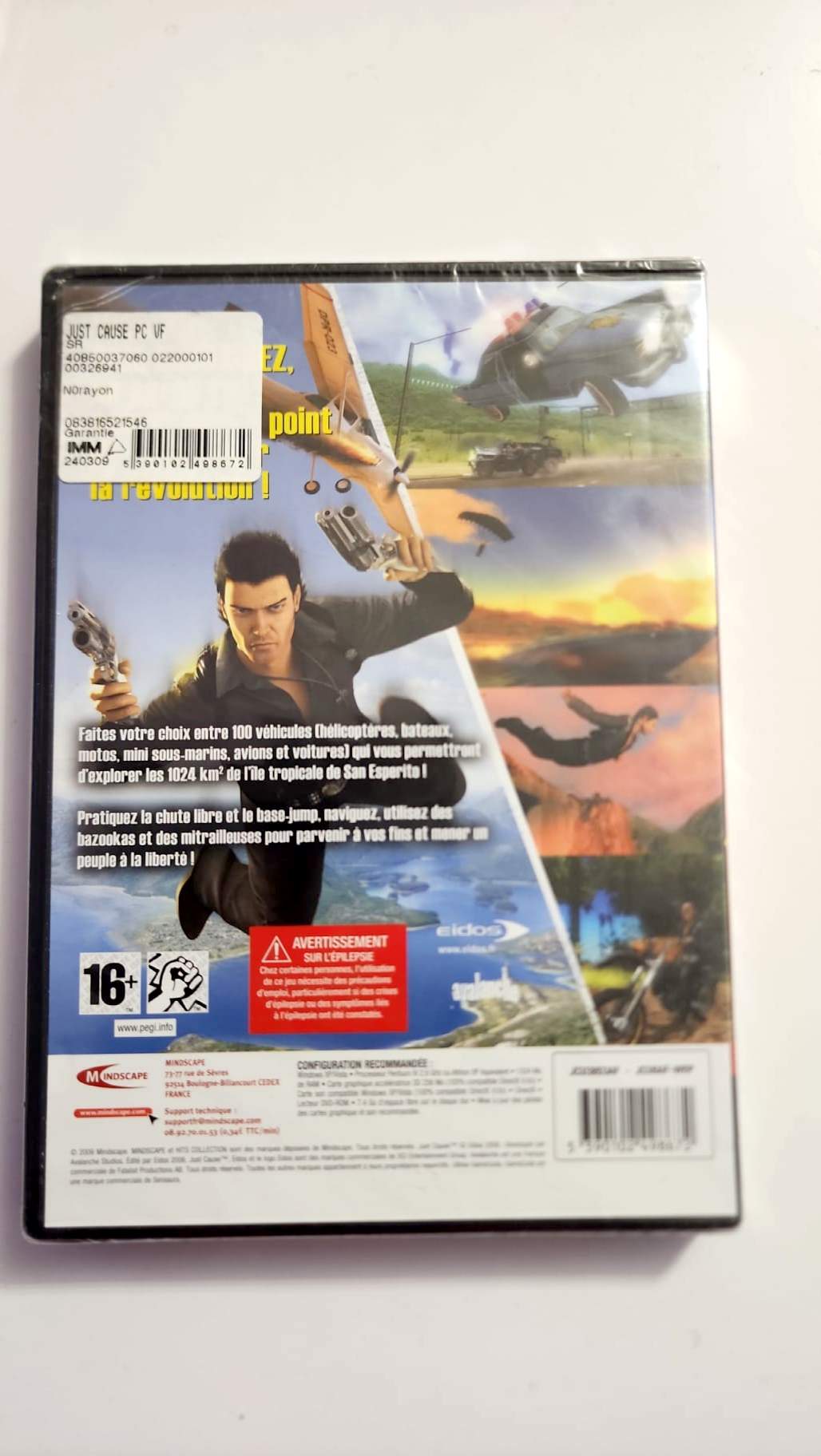 Just Cause Hits Collection, jaquette arrière