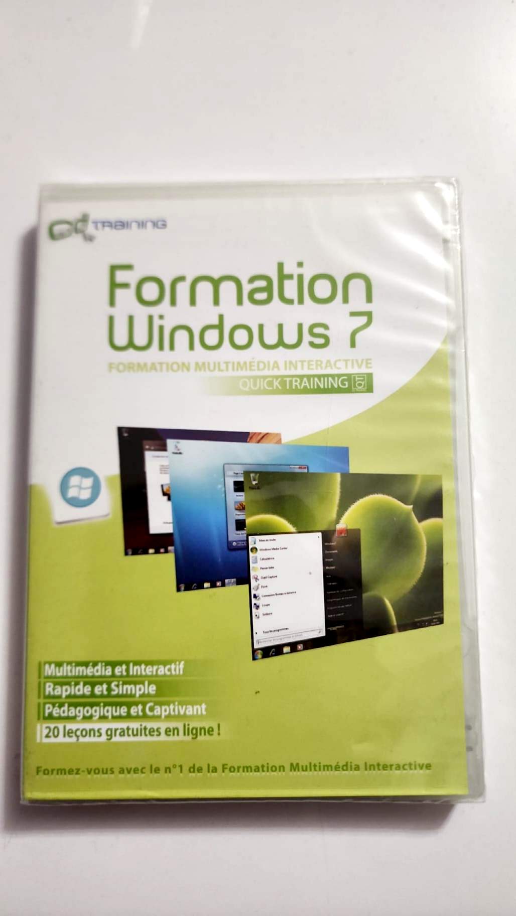 Formation Windows 7 CD Training, face avant du boîtier
