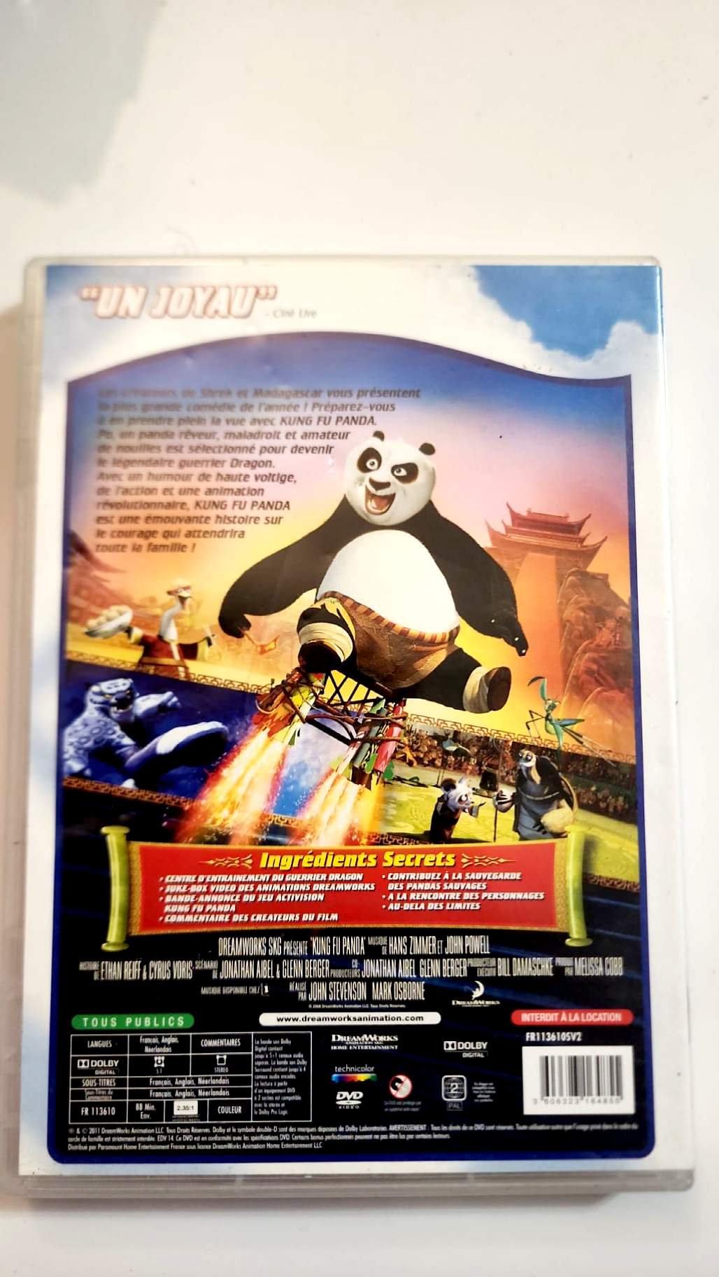 Kung Fu Panda DVD - Code-barres