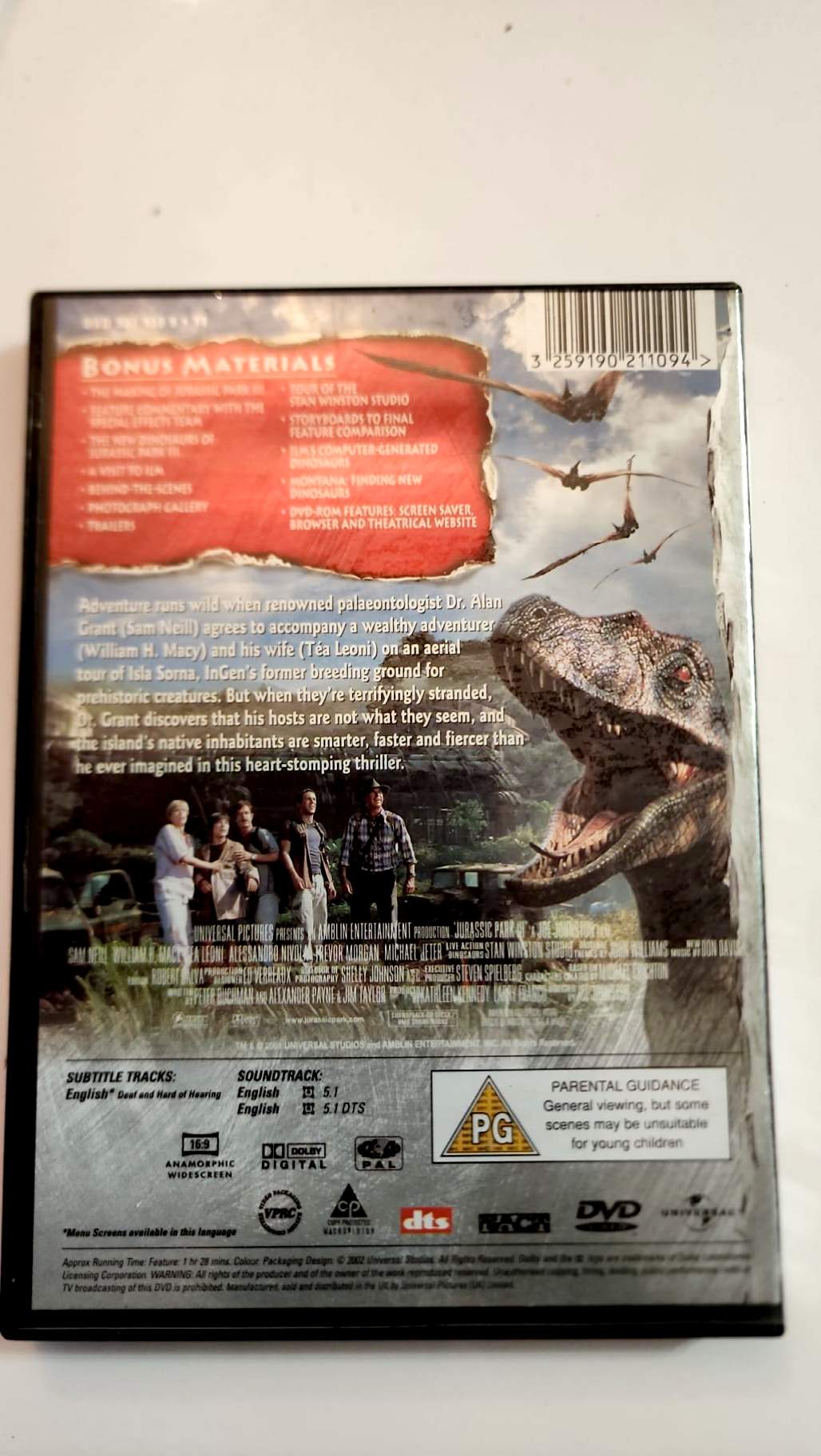 Jurassic Park III - DVD