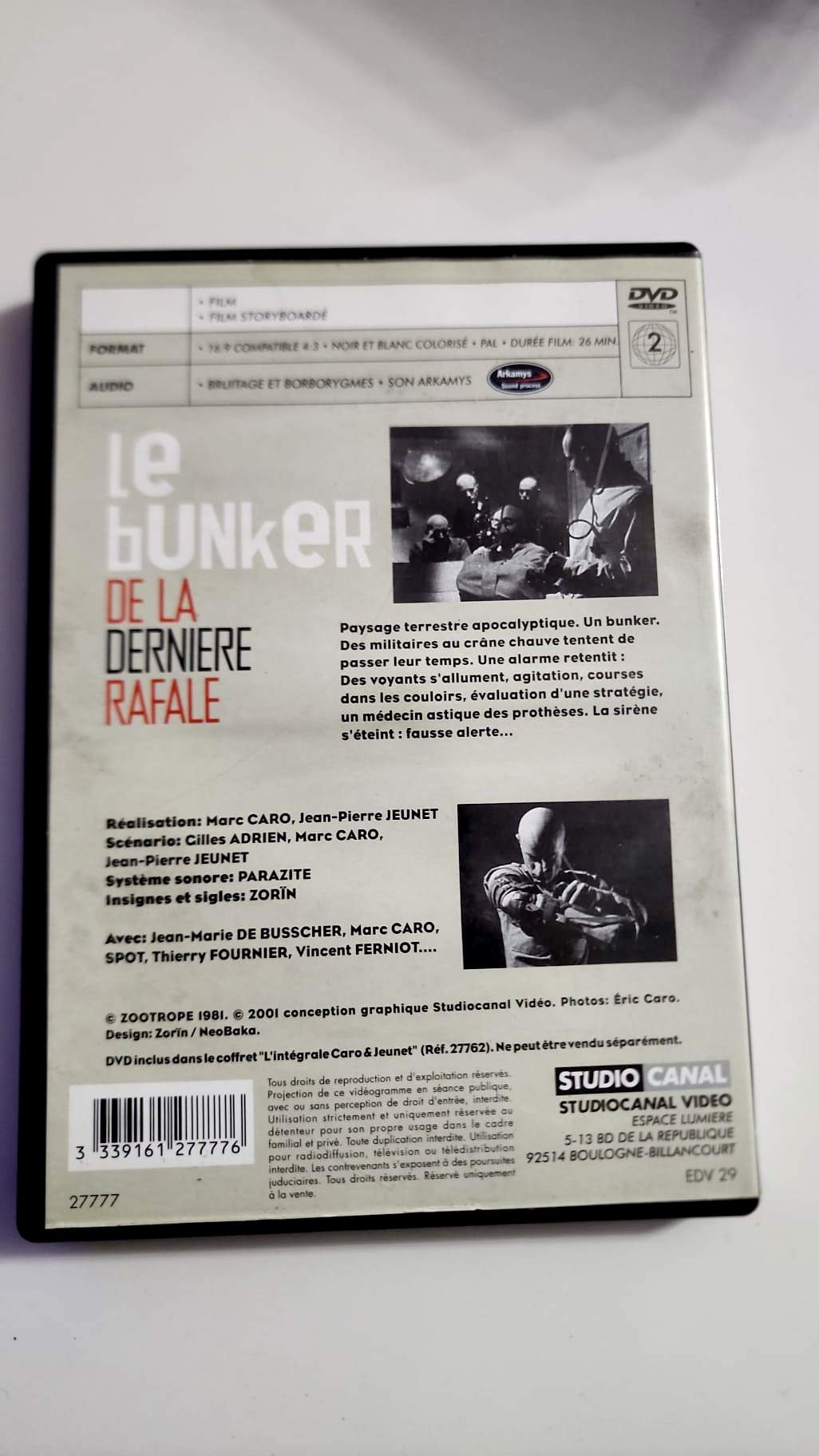 Le Bunker de la Dernière Rafale - DVD - Jeunet & Caro
