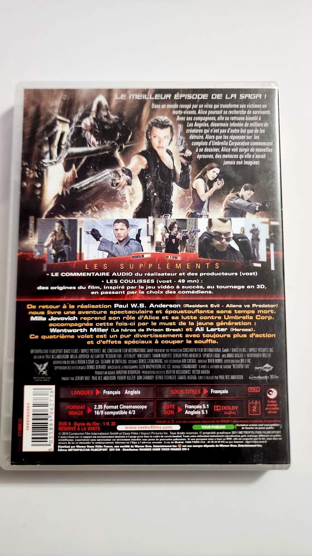 Resident Evil : Afterlife - DVD
