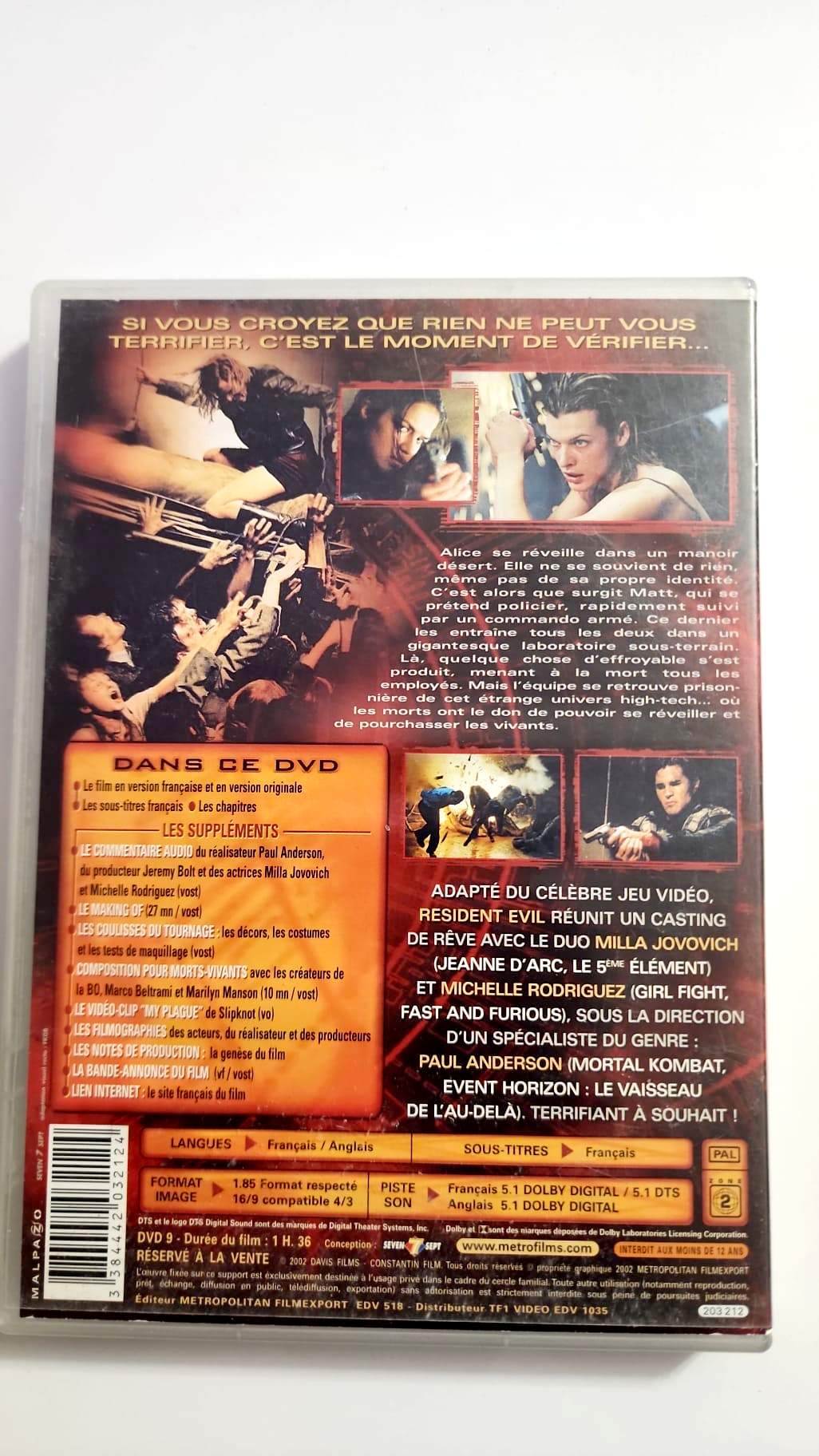 Resident Evil - Édition Prestige DVD