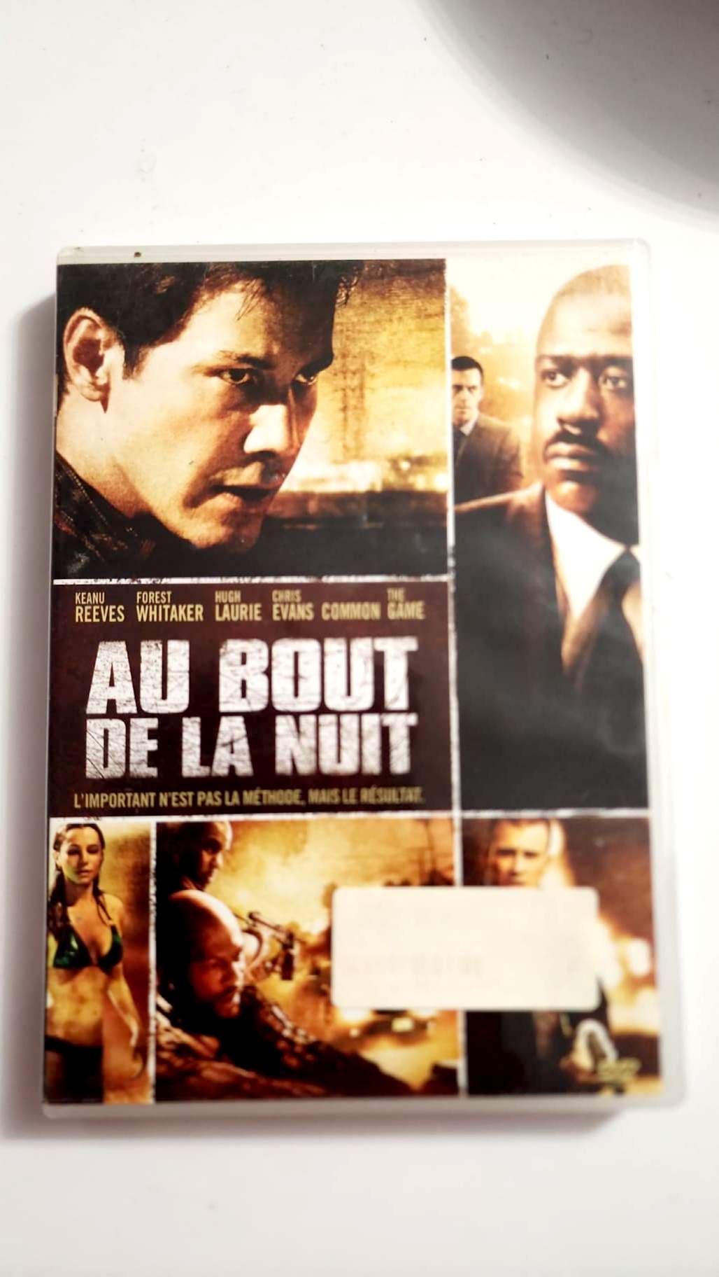 Jaquette avant Au bout de la nuit avec Keanu Reeves