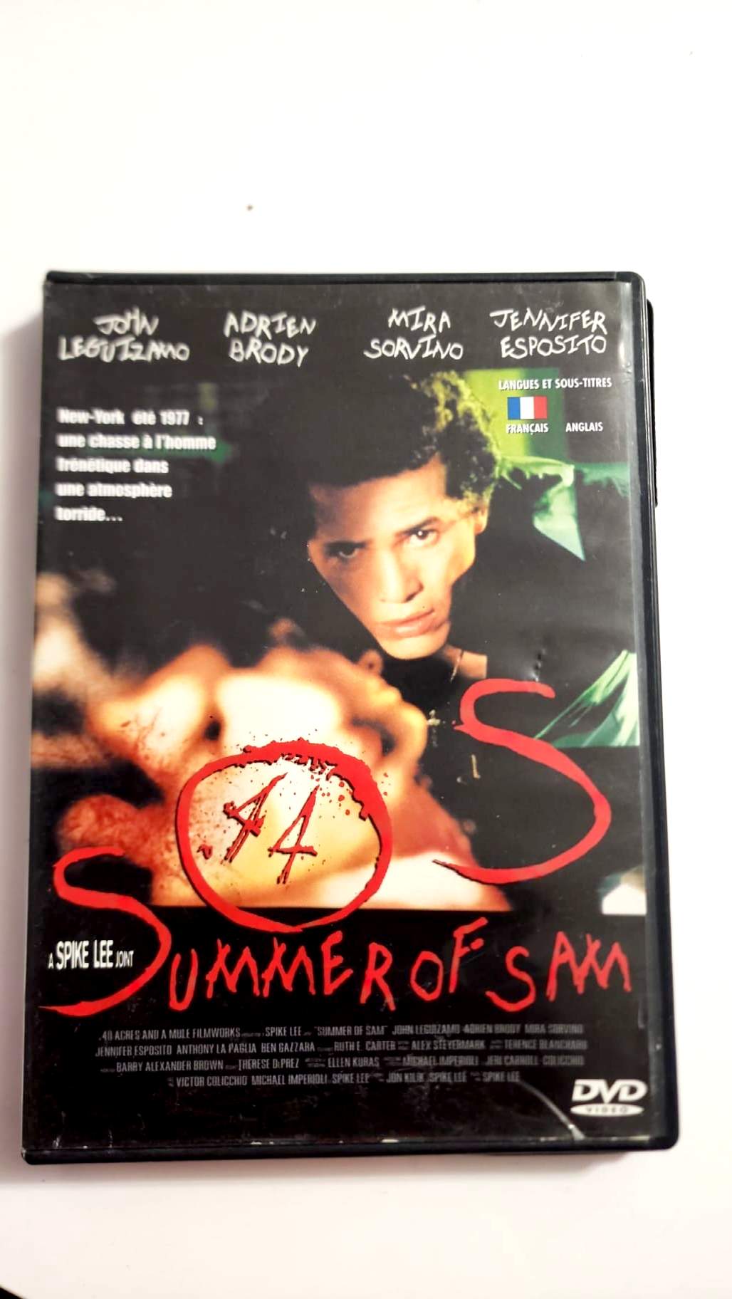 Jaquette arrière du DVD Summer of Sam avec synopsis et caractéristiques