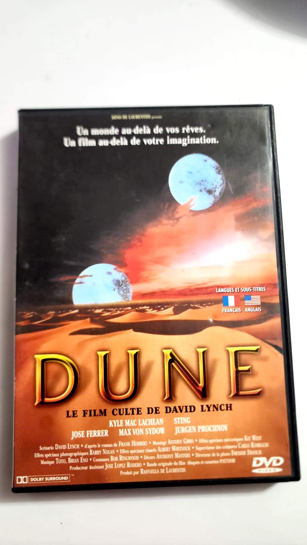 Jaquette avant du DVD Dune de David Lynch