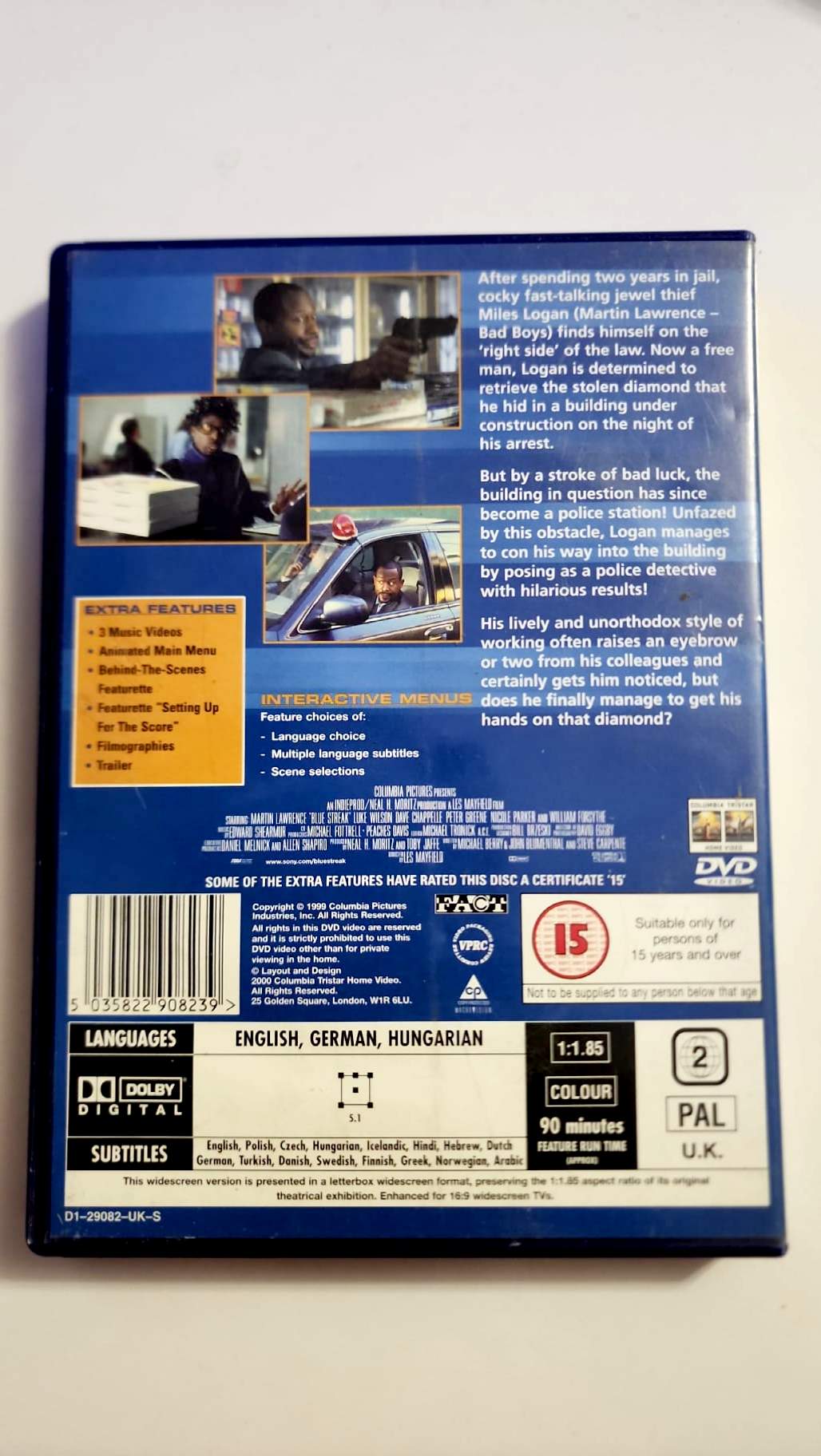 Code-barres EAN 5035822908239 du DVD Blue Streak