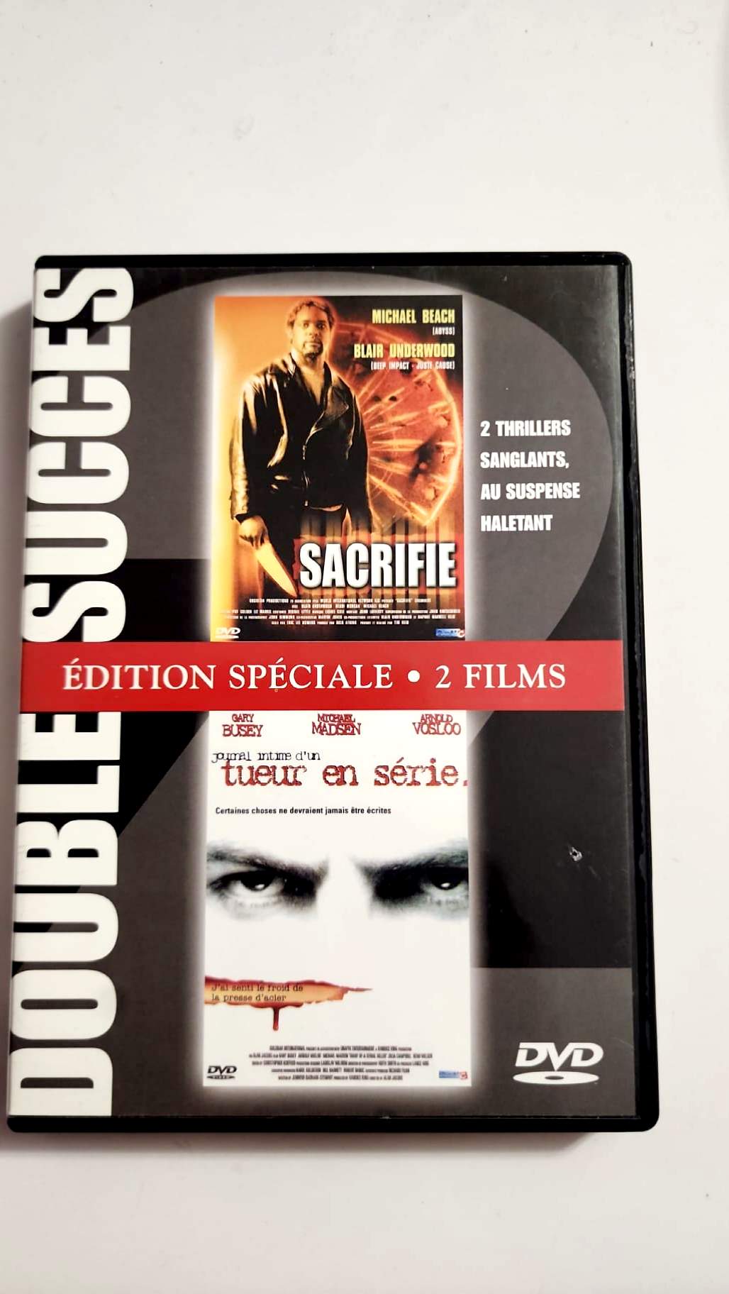 Jaquette avant Double Succès Sacrifié et Journal intime d’un tueur en série