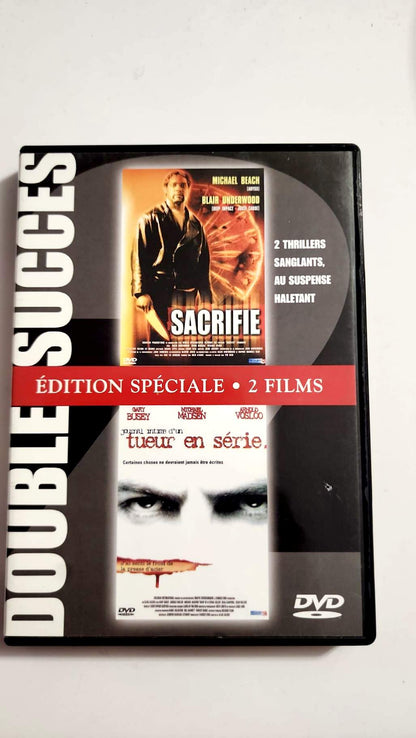 Jaquette avant Double Succès Sacrifié et Journal intime d’un tueur en série