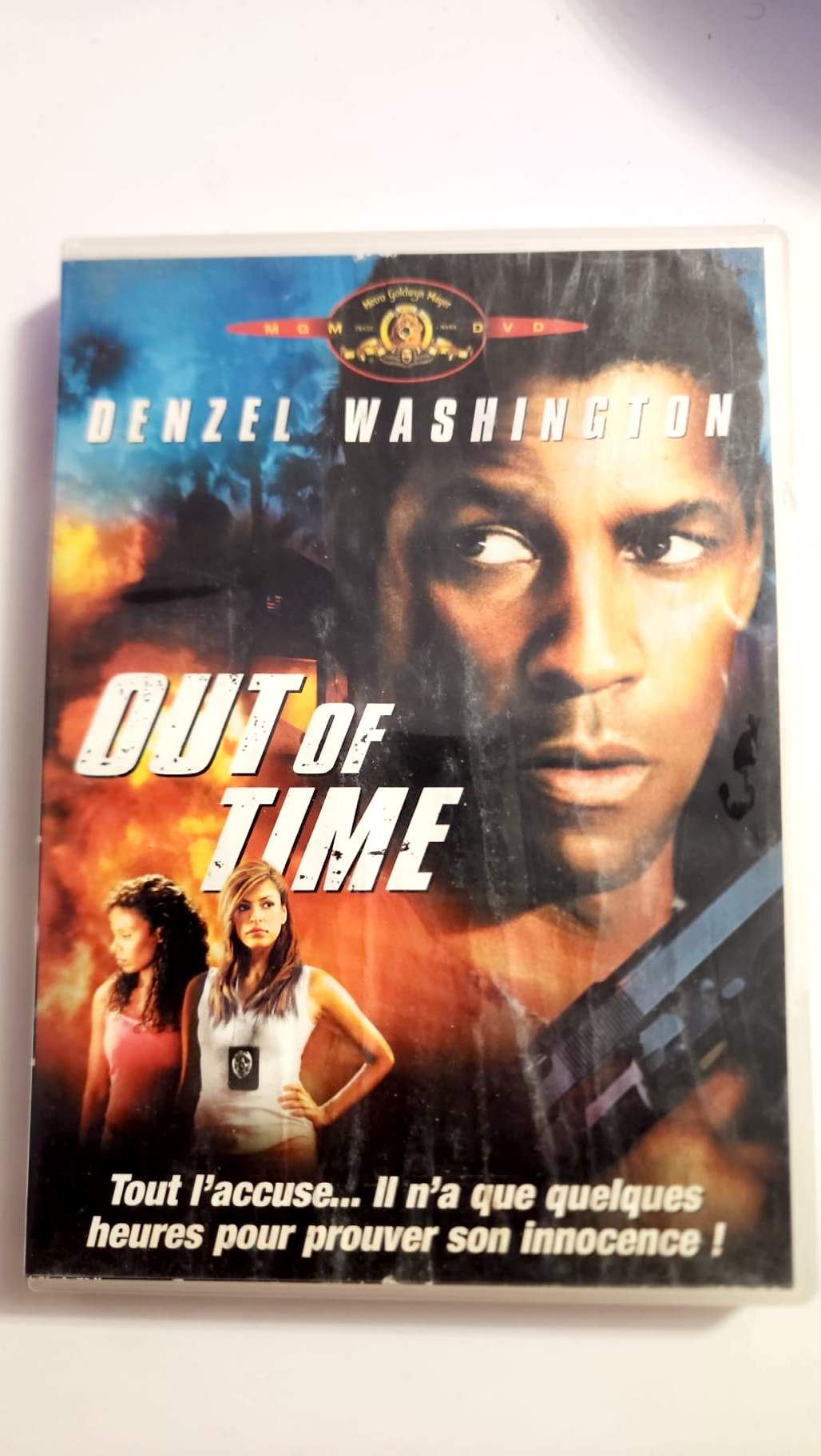 Jaquette avant du DVD Out of Time avec Denzel Washington