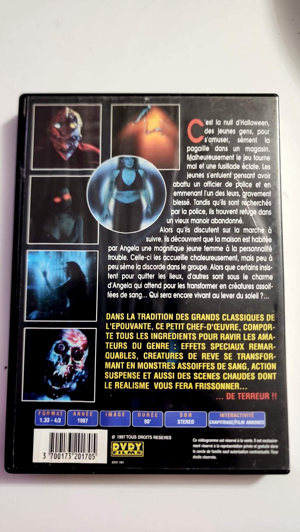 Jaquette arrière Demon House DVDY Films