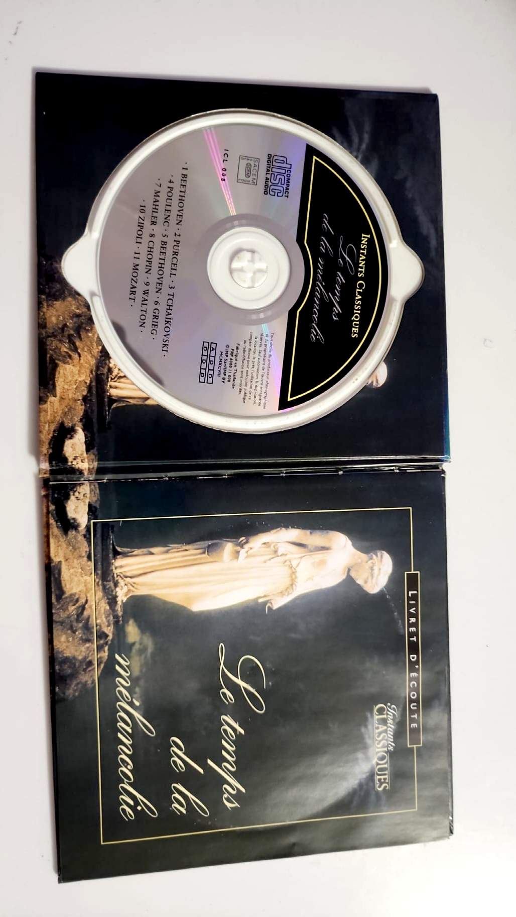 Dos du livre et programme du CD