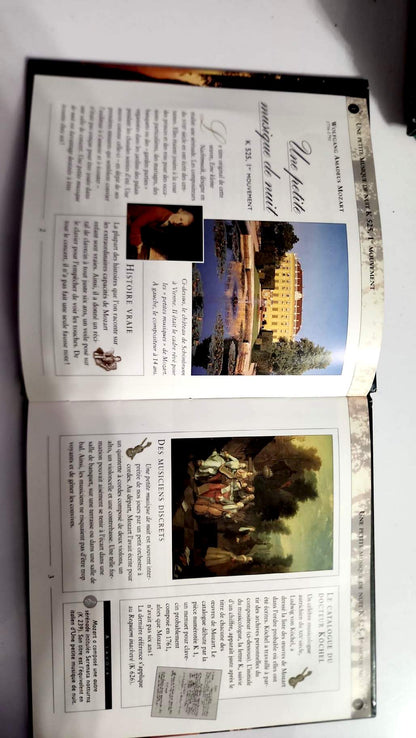 Livre ouvert avec CD audio et livret d’écoute