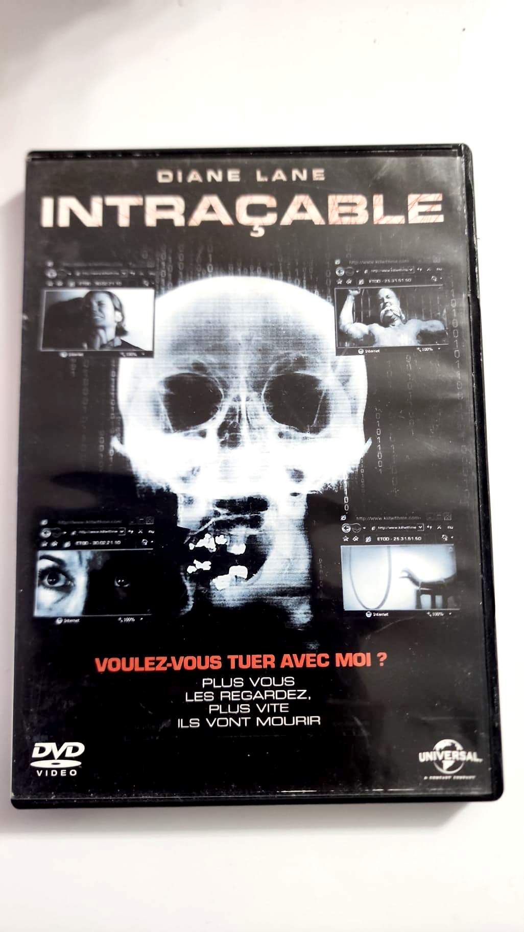 DVD Intraçable – Recto