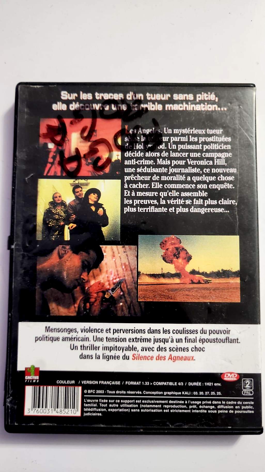 DVD Sex Crimes – Verso