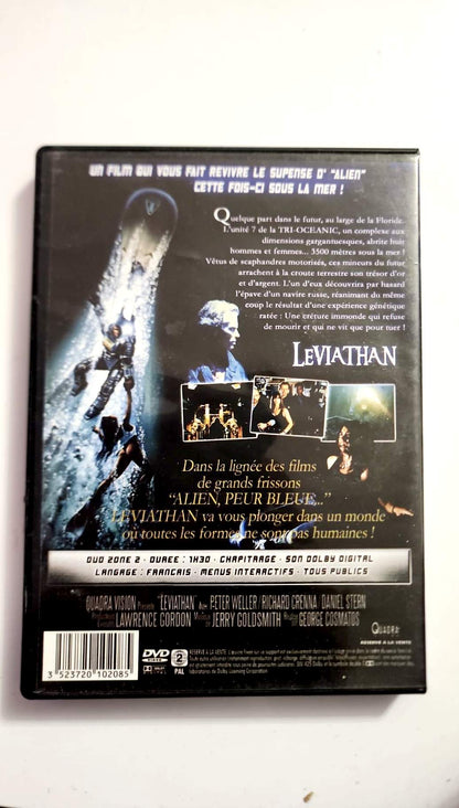 DVD Leviathan La Créature Génétique – Verso