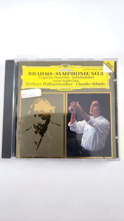 Brahms Symphonie n°3 – Claudio Abbado – CD Deutsche Grammophon, avant