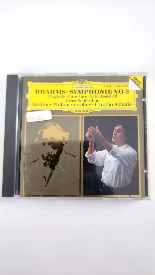 Brahms Symphonie n°3 – Claudio Abbado – CD Deutsche Grammophon, avant