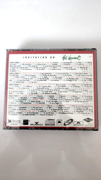 Invitation au thé dansant – programme des cinq CD au dos